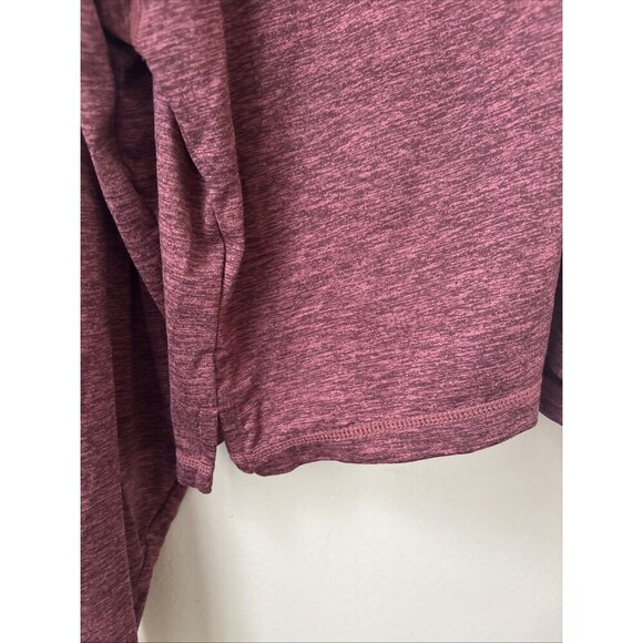 Athleta Women’s Burgundy Oversized Crop Hoodie Sweatshirt XS - Picture 6 of 7